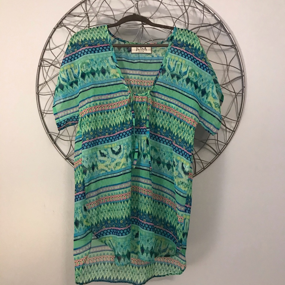 Josa Tulum semi-sheer bathing suits cover up